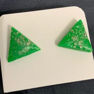 Polymer clay stud earrings
